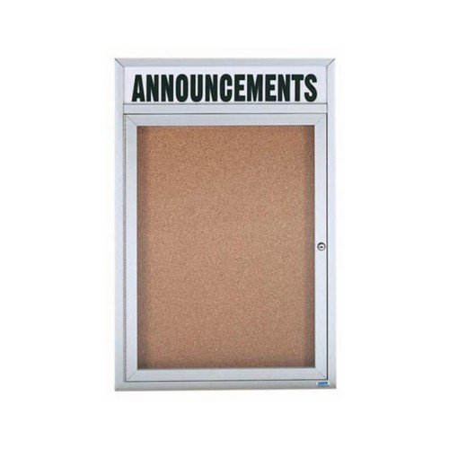 1 DOOR ALUMINUM FRAMED BULLETIN
