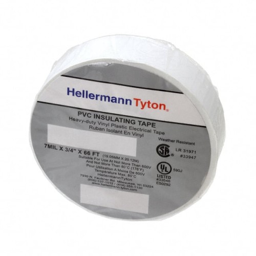 TAPE ELECTRICAL WHT 3/4"X 22YDS