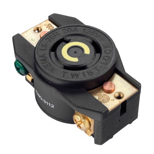 NEMA 2P+E 1OUTLET125V,20 AMP