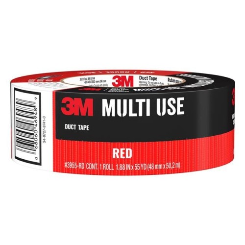 3M RED DUCT TAPE 3955-RD, 1.88 I