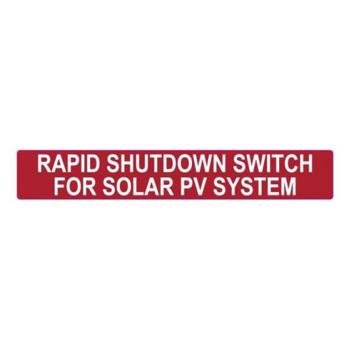 RAPID SHUTDWN SWITC 2017 10/PK