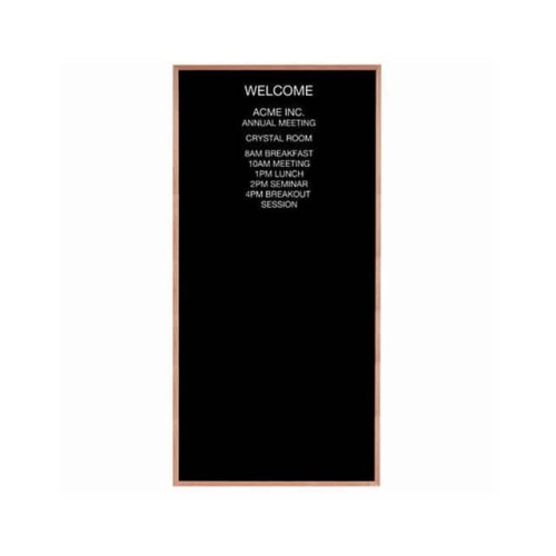 RED OAK FRAMED LETTER BOARD MESS