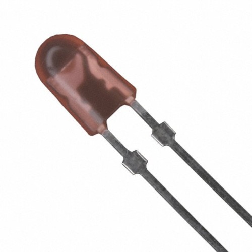 LED RED CLEAR 4MM OVAL T/H