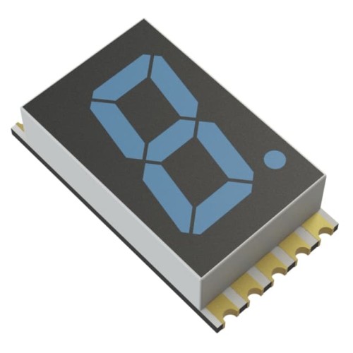 DISPLAY 7SEG 0.4" SGL BLUE 10SMD