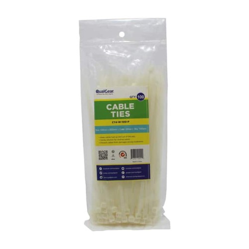 SELF-LOCKING CABLE TIE CT4 WHITE