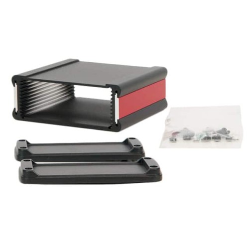BOX ALUM BLACK 4.72"L X 4.96"W