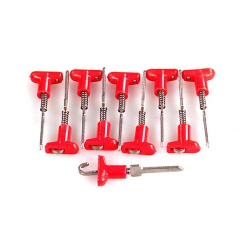 STANDARD HOOK RED 10PK