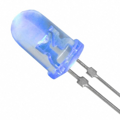 LED BLUE CLEAR 5MM ROUND T/H