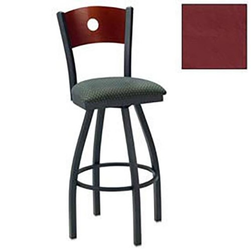 SWIVEL BAR STOOL NAT CIRCLE-BACK