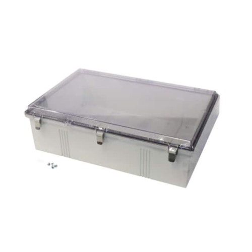 BOX PLAS GRY 15.750"L X 23.620"W