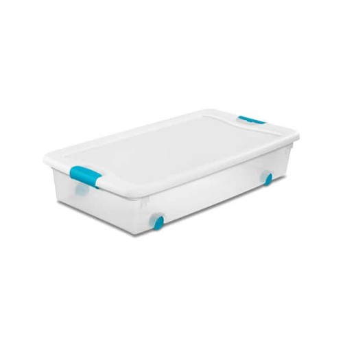 56 QUART WHEELED CLEAR STORAGE T