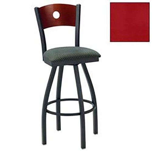 SWIVEL BAR STOOL NAT CIRCLE-BACK