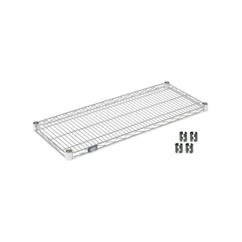 WIRE SHELF W/CLIPS, 42"W X 14"D