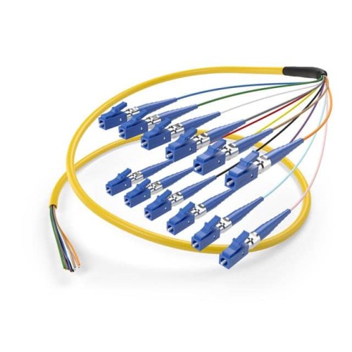 FIBER PIGTAIL 12STR SM LC 1M