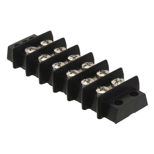 CONN BARRIER STRIP 6CIRC 0.438"