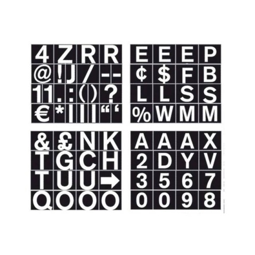 3/4" MAGNETIC SET OF LETTERS, NU