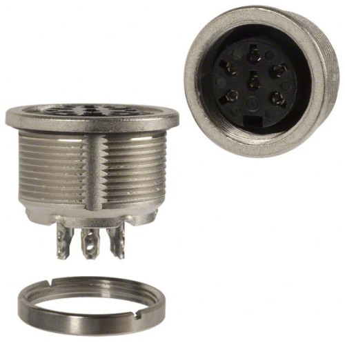 CONN RCPT FMALE 6P SOLDER CUP