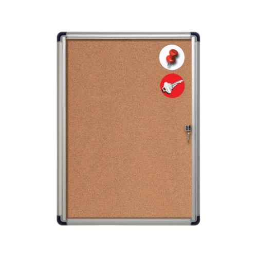 CORK BULLETIN BOARD ENCLOSED CAB