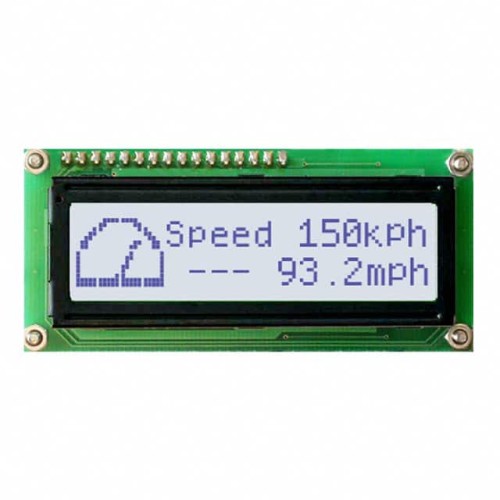 LCD MODULE 32 DIG 16 X 2 WHT/GRY