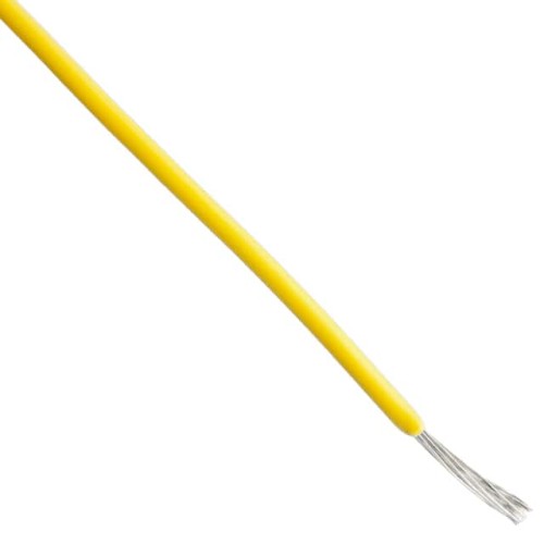 HOOK-UP STRND 28AWG YLW 100'