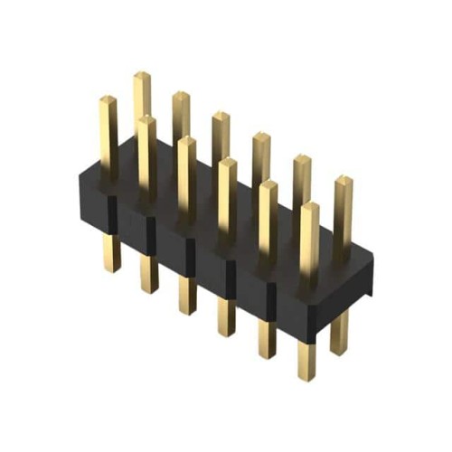 12POS, 2MM PITCH PIN HDR, DIL, T