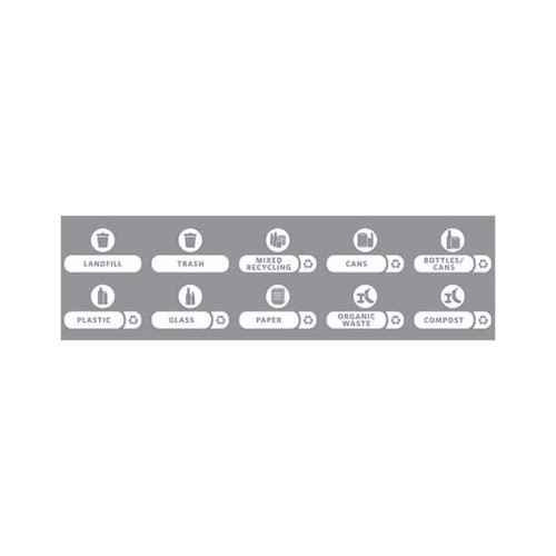 WASTE STREAM LABEL KIT A FOR 20G