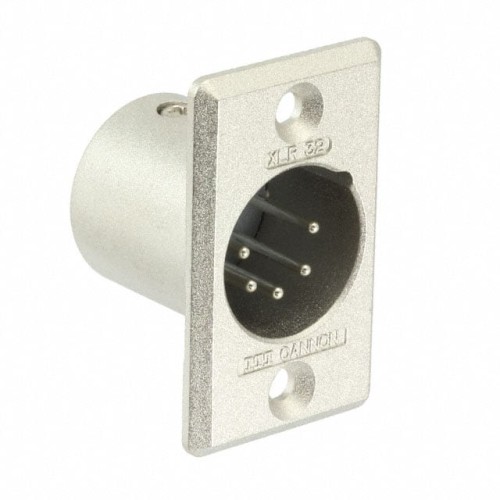 CONN RCPT MALE XLR 5P SOLDER CUP