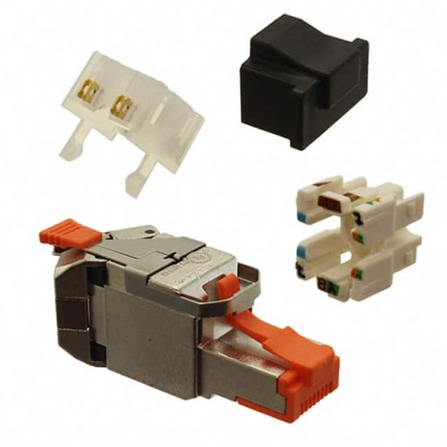 PLUG CAT 5E-6-6A STP RJ45 1=24