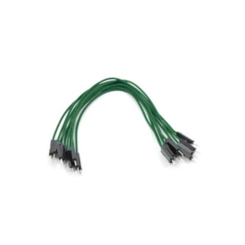 JMPR WIRE 10-PACK M-M 6" GREEN