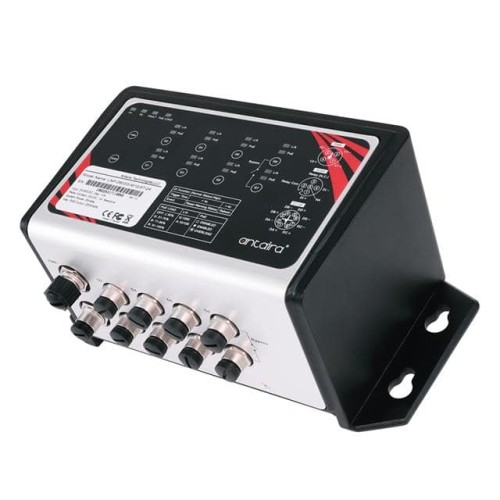 8-PORT INDUSTRIAL M12 IP67 WATER