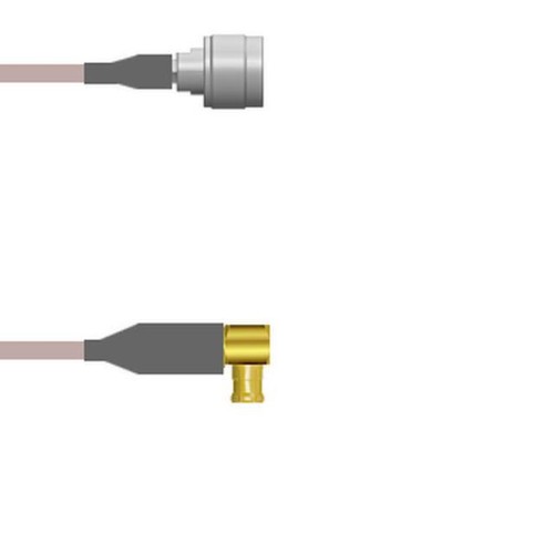 CBL ASSY MCX-N PLUG RG316 DB 6"