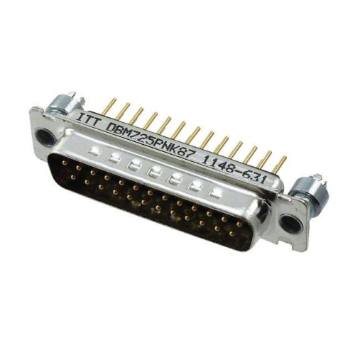 CONN D-SUB PLUG 25P PNL MNT SLDR