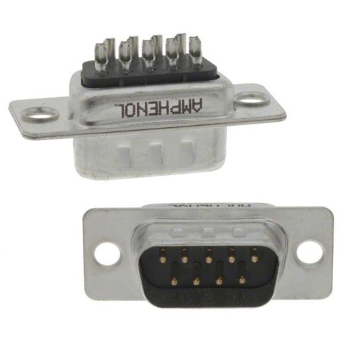 CONN D-SUB PLUG 9POS SLDR CUP