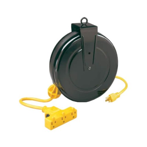 30' 14/3 SJT CABLE REEL, 13A TRI