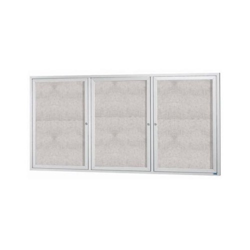 3 DOOR ALUMINUM FRAMED ENCLOSED