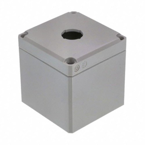 BOX PLASTIC GRAY 3.23"L X 3.15"W