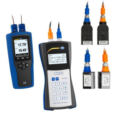 Flow Meter with Thermometer
