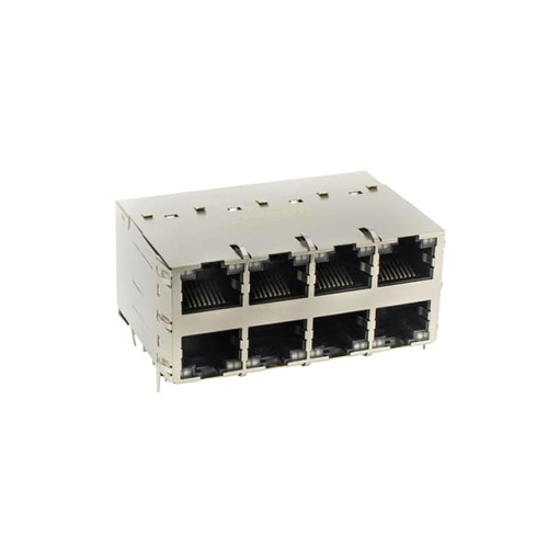 RJ45 Conn. 2x4 1000 Base-T PoE+