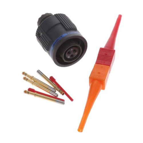 CONN PLUG FMALE 3POS GOLD CRIMP