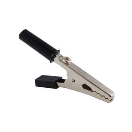 ALLIGATOR CLIP 10A W/BLACK INSUL