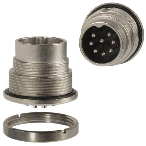 CONN RCPT MALE 8POS SILVER SLDR