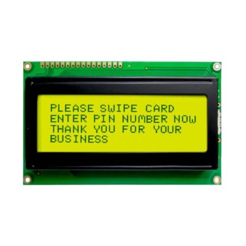 LCD MOD 80DIG 20X4 TRANS YLW/GRN