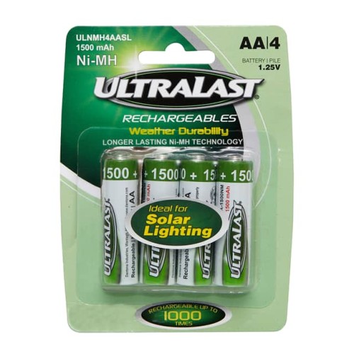 BATT NIMH 1.2V 1.5AH AA 4PACK