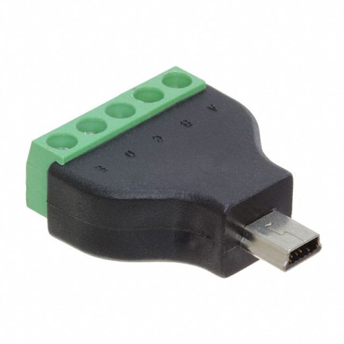 USB MINI B MALE PLUG TO 5-PIN TE