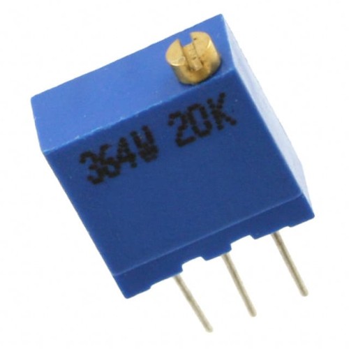 TRIMMER 20K OHM 0.5W PC PIN TOP
