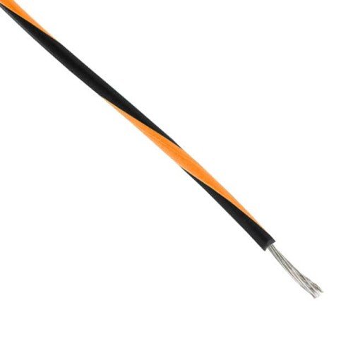HOOK-UP DL STRND 20AWG BLACK/ORG