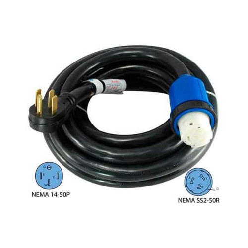 CORD 6AWG/8 NEMA 14-50P-50R 15'