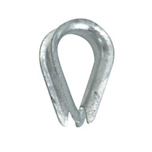 5/16" BAR ROPE THIMBLE, GALVANIZ