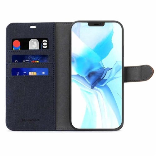 2IN1FOLIOIPHONE12/12PRONAVY/TAN