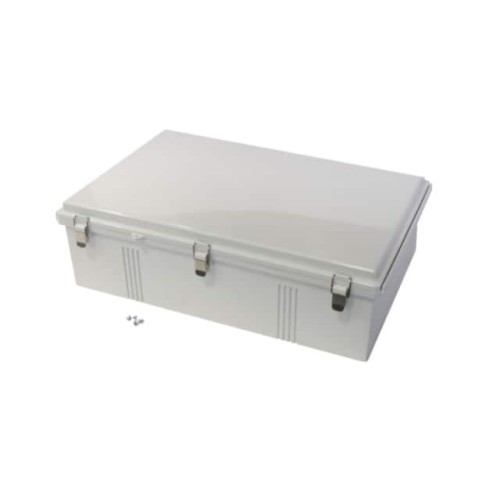 BOX PLAS GRY 15.750"L X 23.620"W